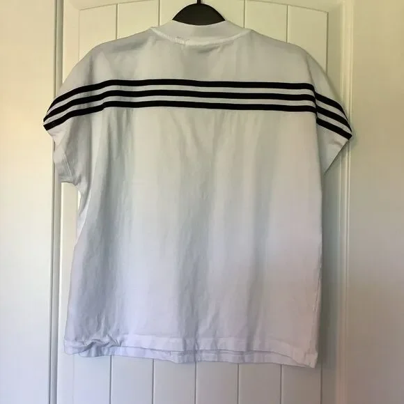 Adidas white and Black Game Day‎ T-shirt - Picture 4 of 4